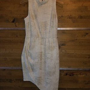 Women's Venus gold cream party Dress Medium